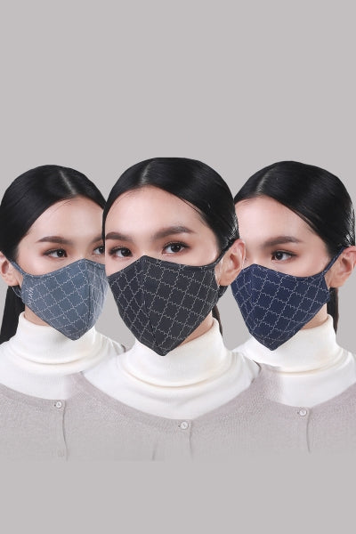 [100% AUTHENTIC] Unisex Monogram Ultralight Mask Set (3pcs) by JOVIAN