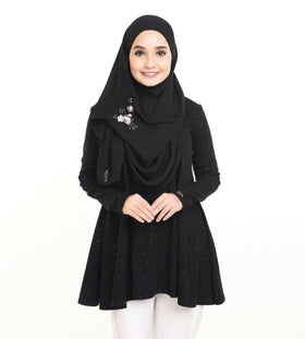 BAimond Doll Top (Black) - Almaz Hijabi