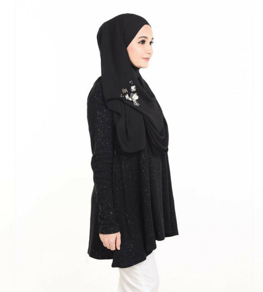 BAimond Doll Top (Black) - Almaz Hijabi