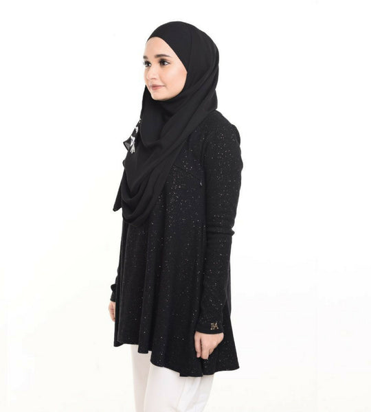 BAimond Doll Top (Black) - Almaz Hijabi