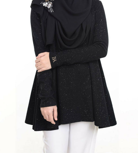 BAimond Doll Top (Black) - Almaz Hijabi