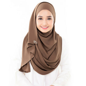 Bella Beluxe Shawl (Chocolate) - Almaz Hijabi
