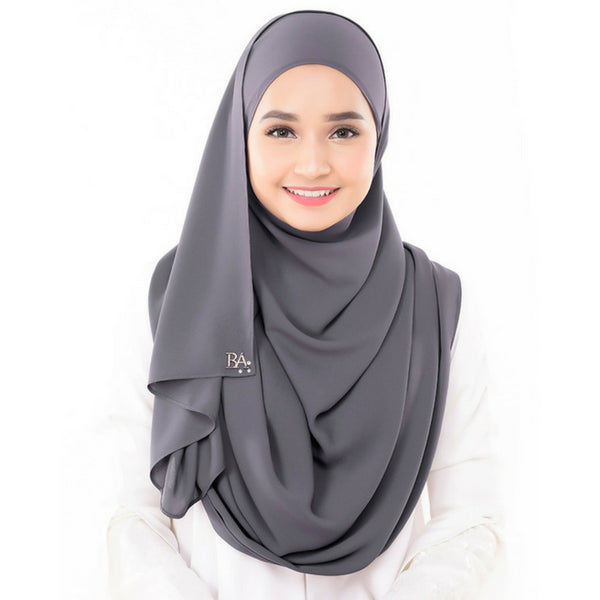 Bella Beluxe Shawl (Slate Grey) - Almaz Hijabi