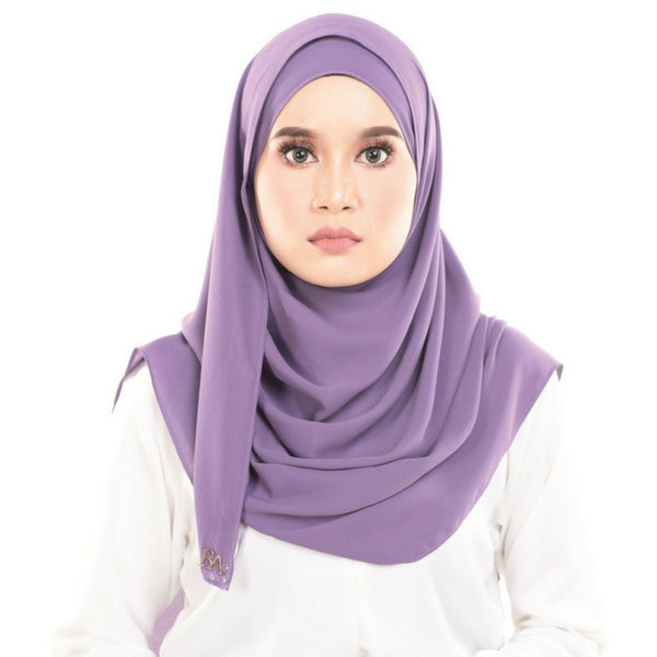 Bella Beluxe Shawl (Sparkle Plum) - Almaz Hijabi