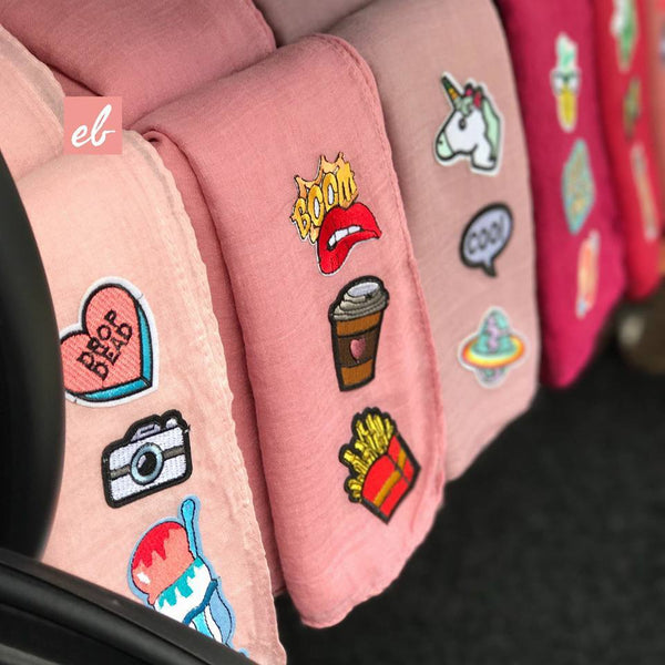 Cikiut Patches Shawl (Didi Dandy) - Almaz Hijabi