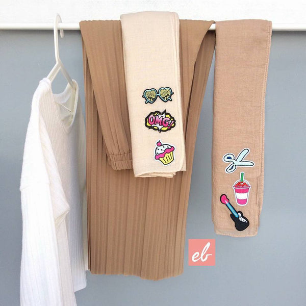 Cikiut Patches Shawl (Didi Dandy) - Almaz Hijabi