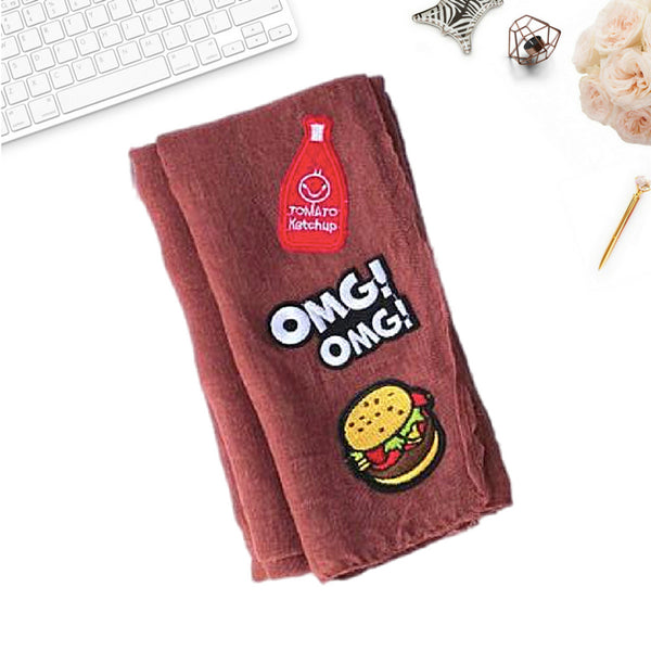 Cikiut Patches Shawl (Dusty Blood) - Almaz Hijabi