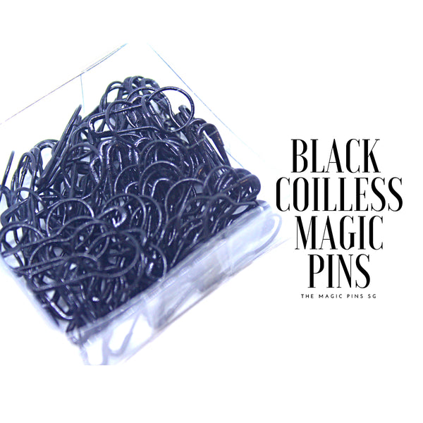 Coilless Magic Pins (Black) - Almaz Hijabi