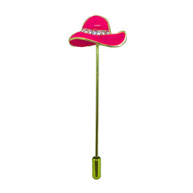 Fuschia Hat Hijab Pin - Almaz Hijabi