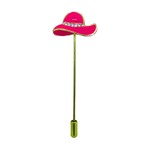 Fuschia Hat Hijab Pin - Almaz Hijabi