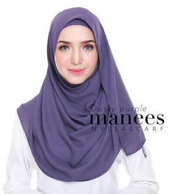 Manees Instant Shawl (Dusty Purple) - Almaz Hijabi