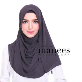 Manees Instant Shawl (Shadow) - Almaz Hijabi