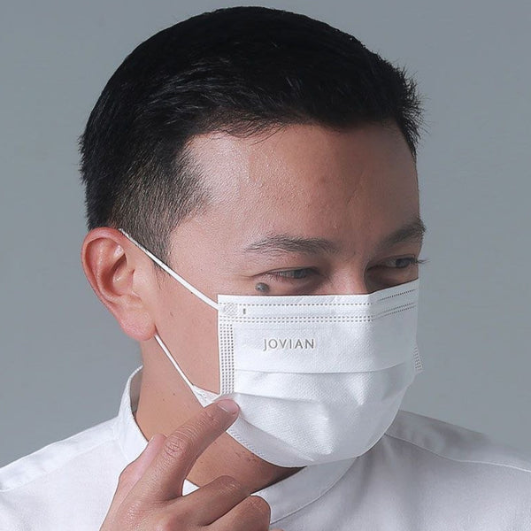 [100% AUTHENTIC] Plain White 3-Ply Mask by JOVIAN