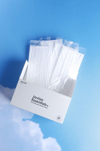[100% AUTHENTIC] Plain White 3-Ply Mask by JOVIAN
