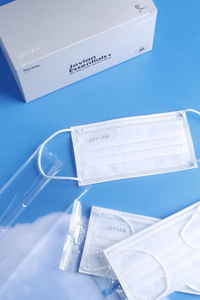 [100% AUTHENTIC] Plain White 3-Ply Mask by JOVIAN