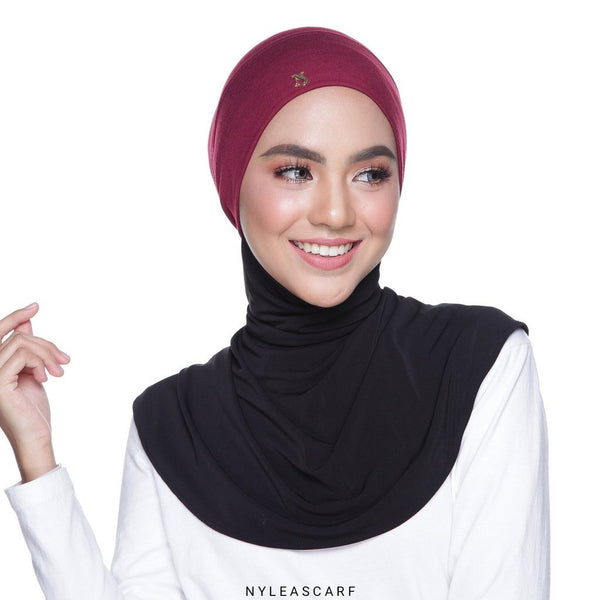 Premium Snowcap Inner (Cherry) - Almaz Hijabi