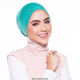 Premium Snowcap Inner (Dark Mint) - Almaz Hijabi