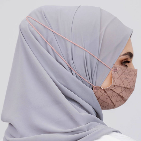 [100% AUTHENTIC] Champagne Monogram 3-Ply Headloop Mask by JOVIAN